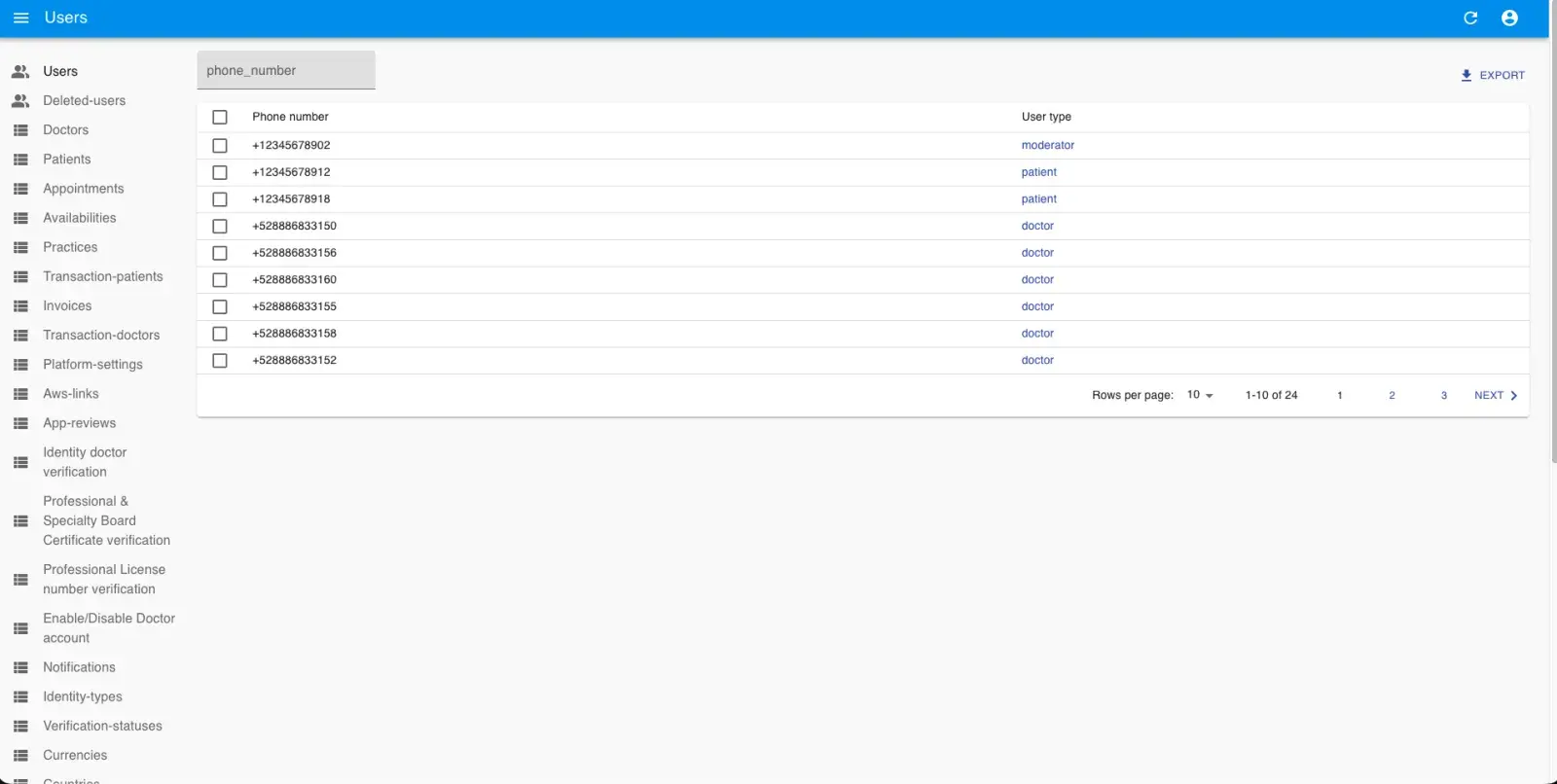 User management