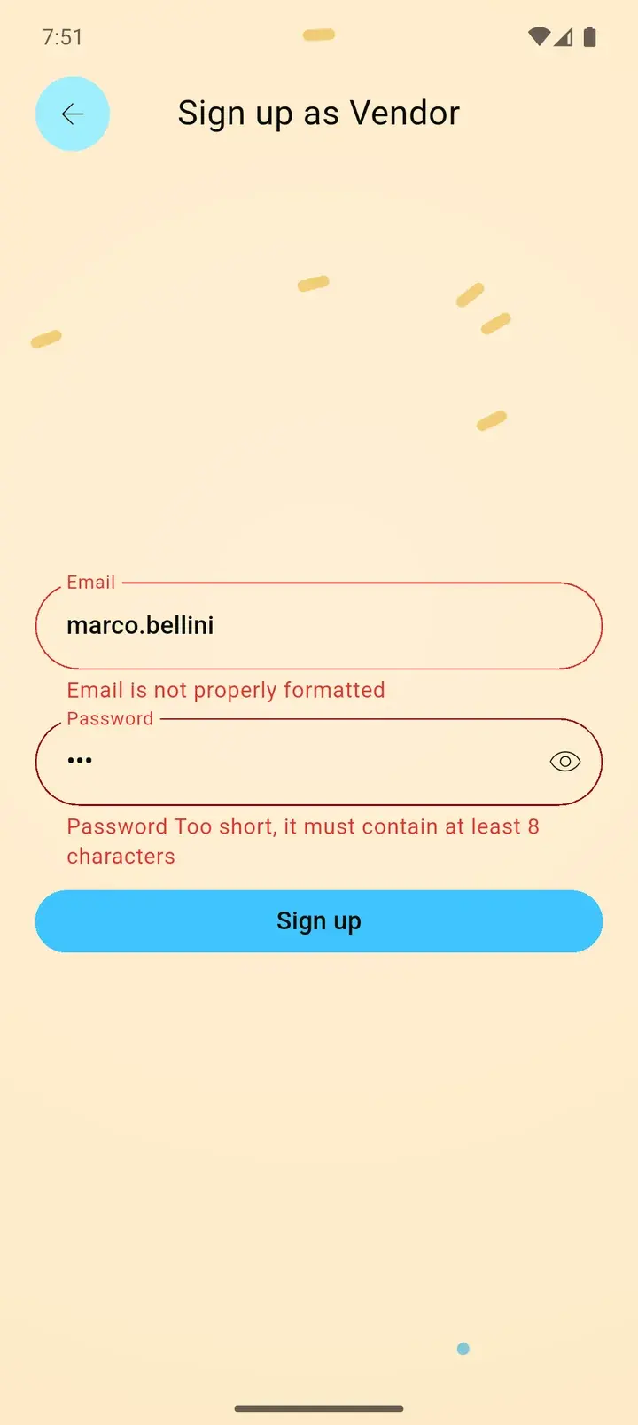 Inline validation errors