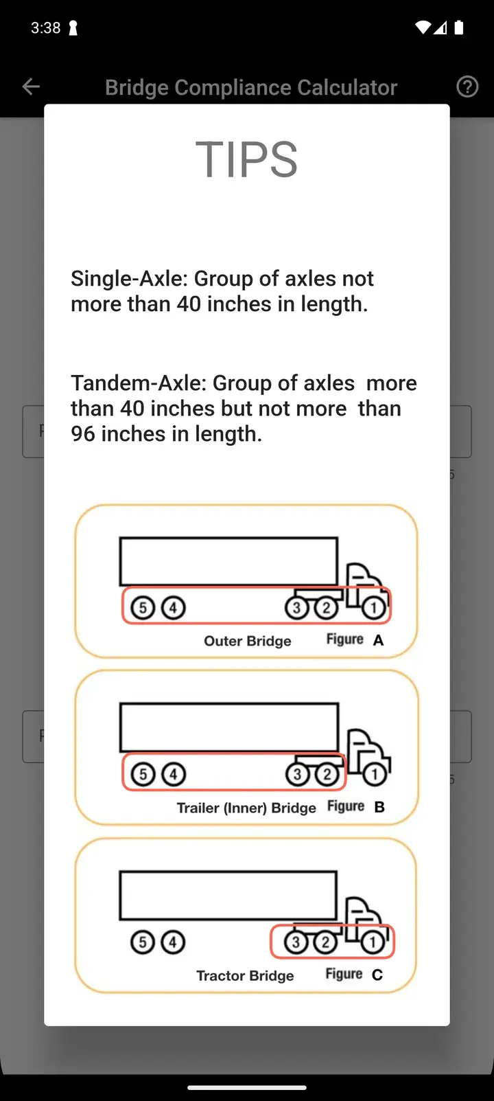 Axle group guidelines