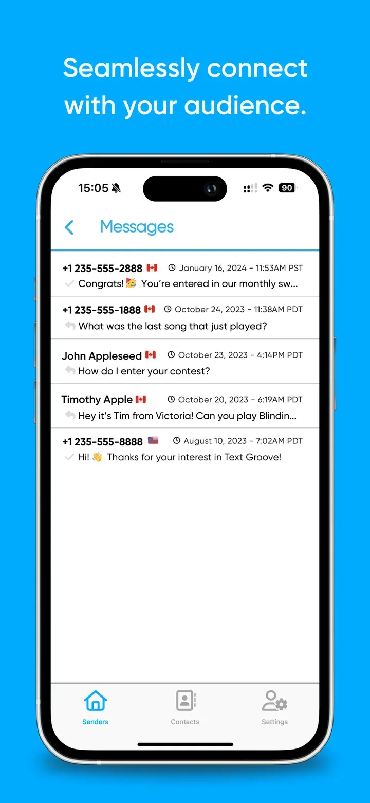 Message inbox