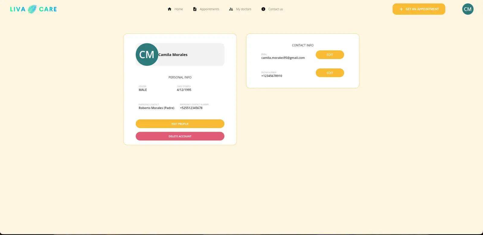 Patient profile and preferences