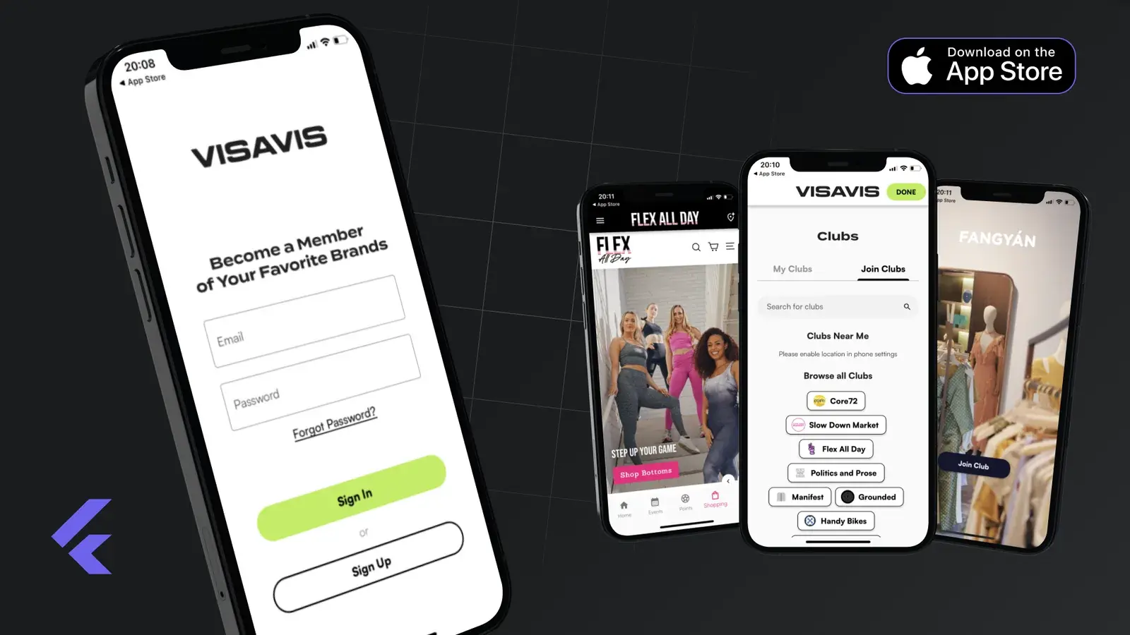 Membership app sign in and clubs